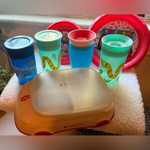 7 piece toddler cups and dinnerware